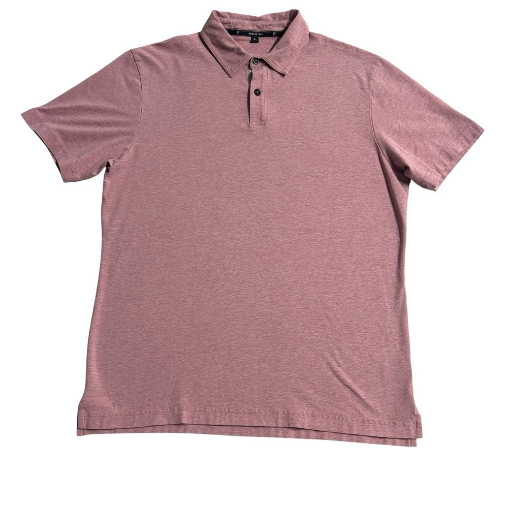 Public Rec Men's Shirt Go-To-Polo Performance‎ Golf Pink Dusky Mauve Large